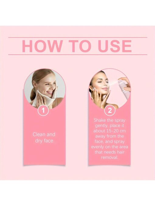 SHEIN Facial Hair Removal Spray Gentle & Non Irritating Facial - Image 5