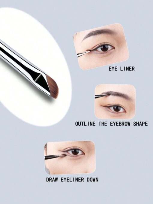 SHEIN 1pc Dual Ended Eyeliner Brush Fine Detail Shader Brush - Image 2