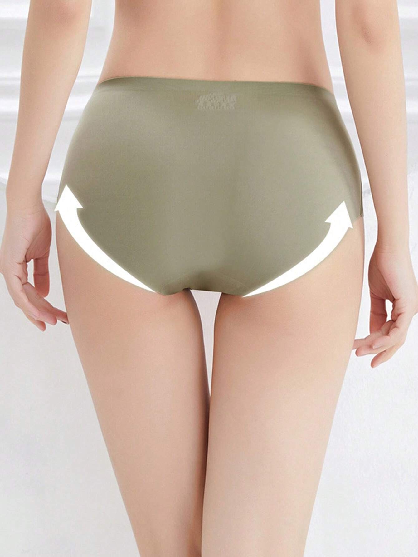 SHEIN 6PCS Seamless Comfortable Briefs Solid Color Seamless Sexy Panties - Image 4