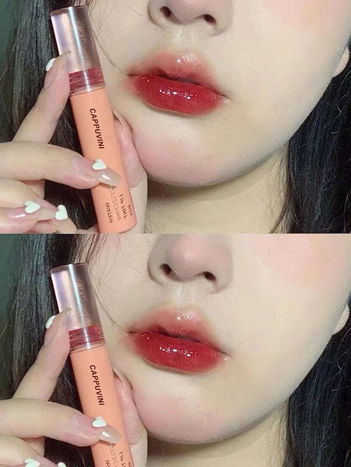 SHEIN Cappuvini Water Mirror Lip Gloss,Moisturizing Long - Image 3