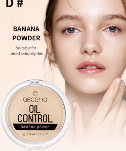 HEIN Oil Control Banana Powder,Waterproof Oil Controlling Long Lasting Finishing Powder