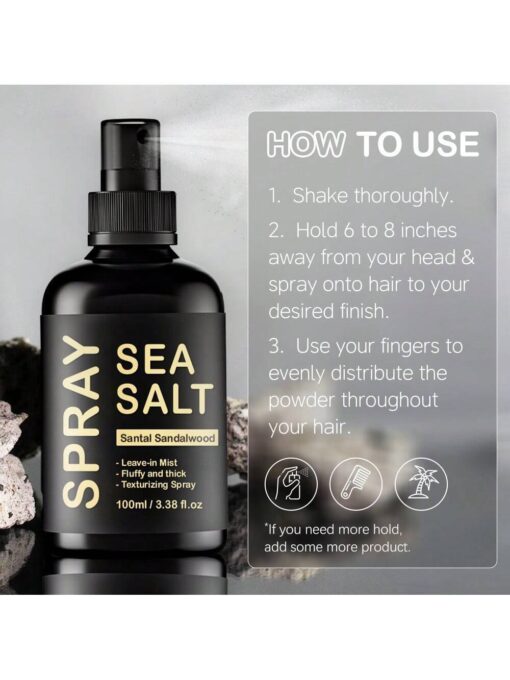 shein KOEC Salt Hair Spray for Volume Natural Sea Salt Hair Spray - Image 3