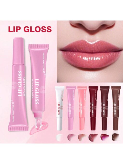 SHEIN MISS FACTORX 6pcs Box 6 Color Lip Gloss Set Unique Gift Set - Image 2