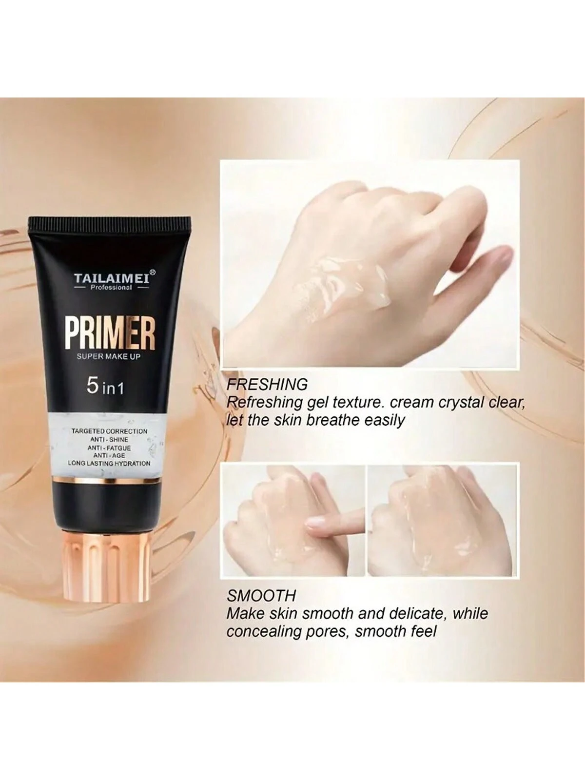 SHEIN Makeup Base Transparent Gel Primer For Long-lasting Effect - Image 3