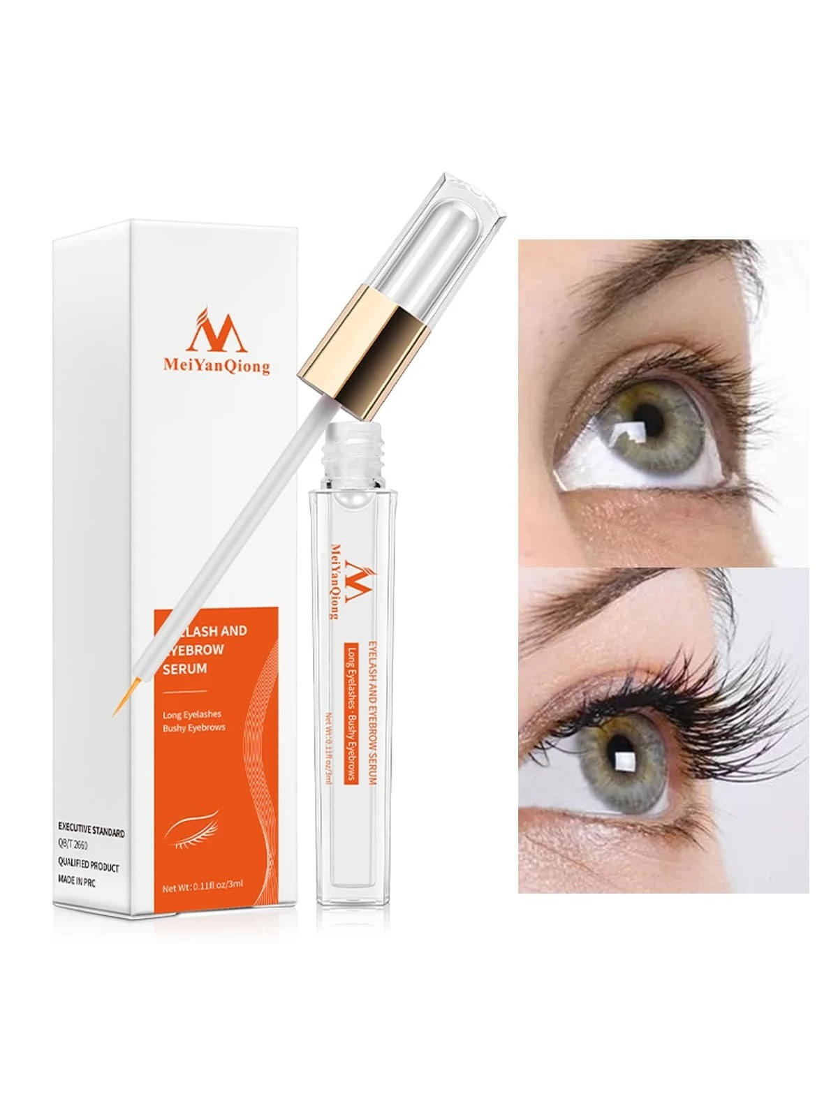 Natural Volume Eyelash & Eyebrow Serum, 1Pc