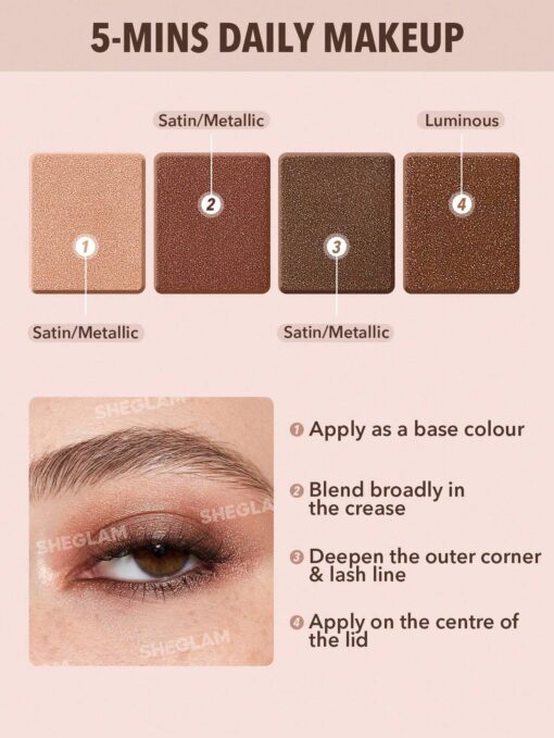 SHEGLAM Essential Square Eyeshadow  #1PCS - Image 3