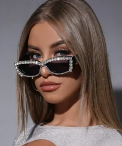 SHEIN 1pc Women’s Small Rectangle Fashionable Glasses
