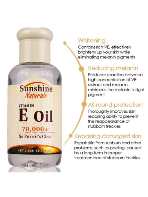 SHEIN PRETTY COWRY Evening Vitamin E Oil 75ml Nighttime nourishment brightening and whitening - Image 3
