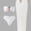 SHEIN Swim Oasis 3 Piece Beach Outfit Set