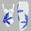 SHEIN Swim Oasis Women Floral Printed Spaghetti Strap One-Piece Swimsuit