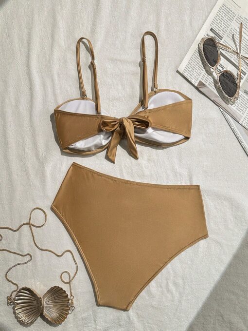 SHEIN Swim SXY Sexy Shell Metal Straps High Waist Women Swimwear - Image 2