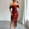 SHEIN X Garcia Sisters Elenzga Women's Luxury Evening Dress