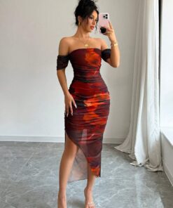 SHEIN X Garcia Sisters Elenzga Women's Luxury Evening Dress