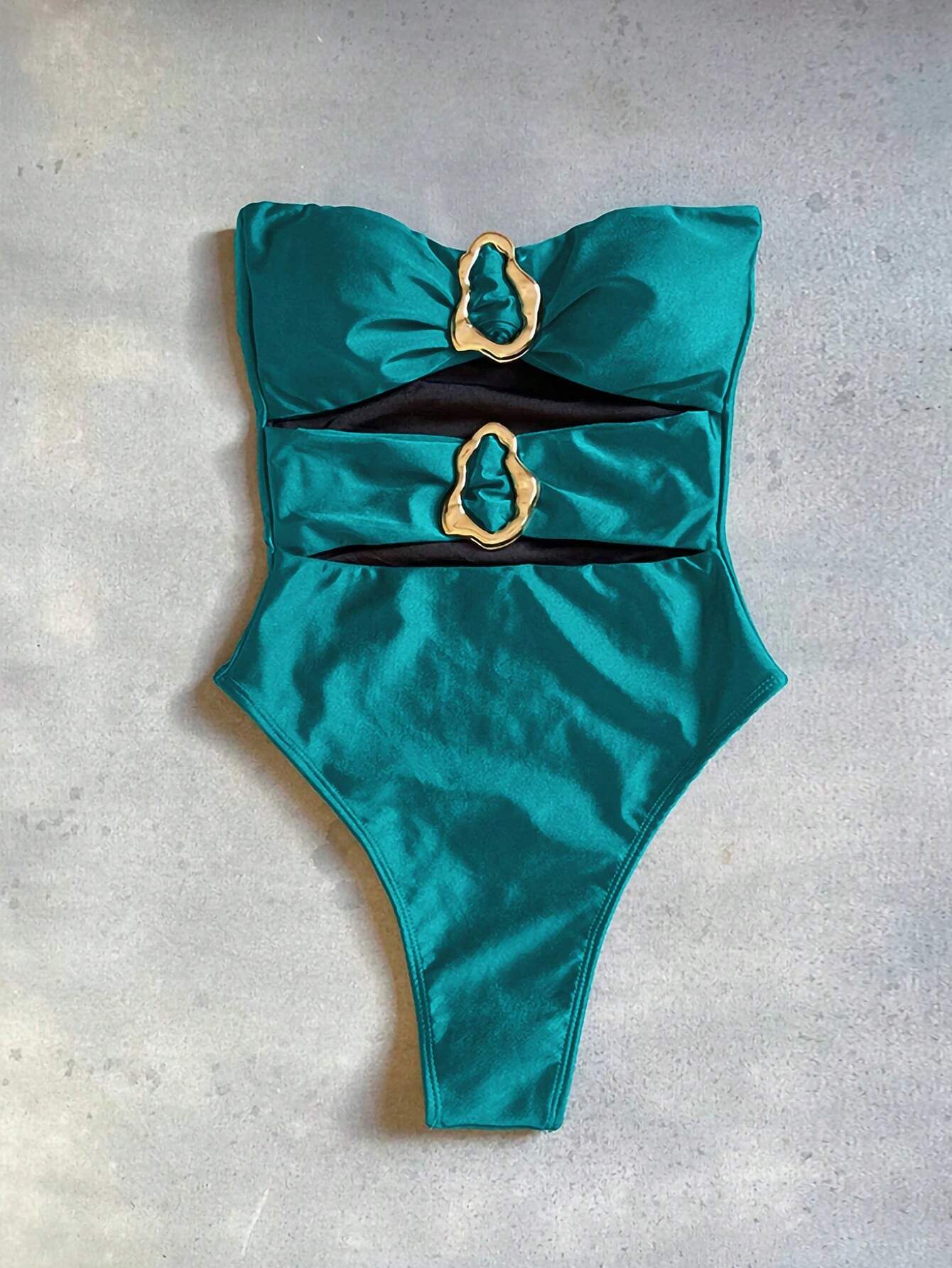 SHEIN Sexy European-American Hollow-Out One-Piece Swimsuit - Image 2