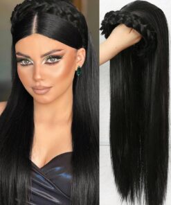 SHEIN Synthetic Hair Band With Long Wavy Extensions With Twisted Braids