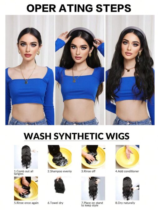 SHEIN Synthetic Hair Band With Long Wavy Extensions With Twisted Braids - Image 4