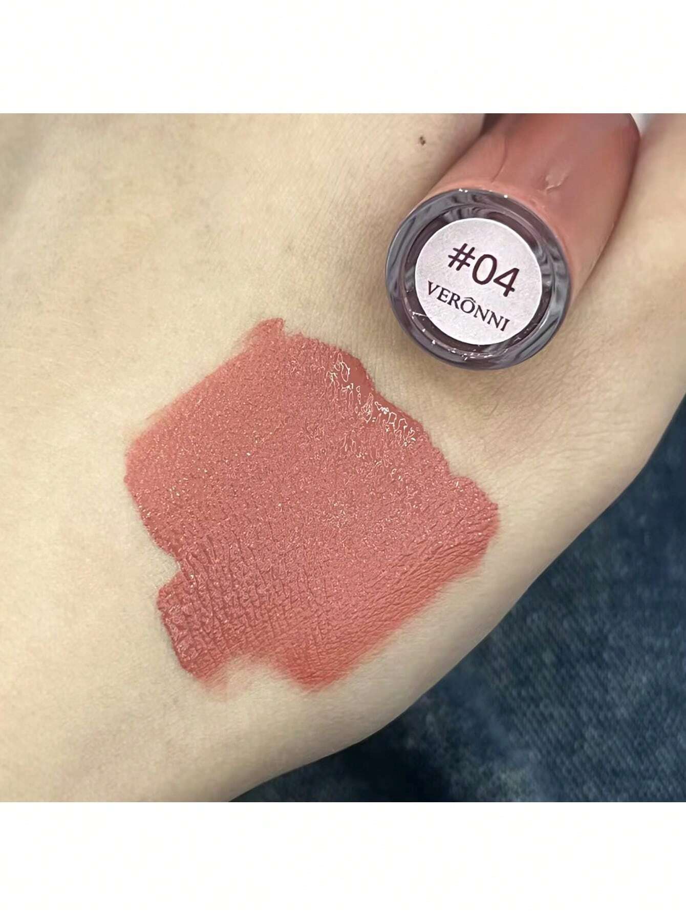 SHEIN VERONNI Waterproof Long-lasting Matte Lip Gloss 04 Non-Stick Cup Lip Cream - Image 3