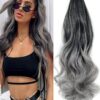 SHEIN amir hair 22Inch Synthetic Long Curly Ponytail Hair Extension