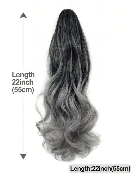 SHEIN amir hair 22Inch Synthetic Long Curly Ponytail Hair Extension - Image 2