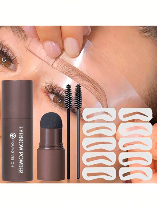SHEIN Eyebrow Powder & Eyebrow Brush Gray Black #06