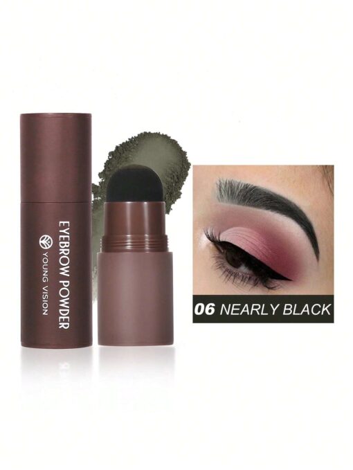 SHEIN Eyebrow Powder & Eyebrow Brush Gray Black #06 - Image 3