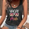 SHEIN INAWLY Sunglasses & Casual Tank Top