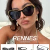 RENNES Rennes 1 PC Women's Light Luxury Elegant Cat Eye