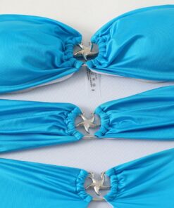 SHEIN Swim SXY Strapless Bodysuit Swimsuit With Detachable Straps