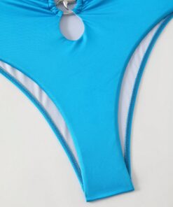 SHEIN Swim SXY Strapless Bodysuit Swimsuit With Detachable Straps