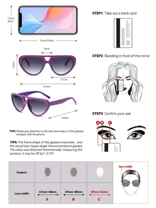 SHEIN Vintage Retro Pilot Style Plastic Fashion Glasses - Image 3