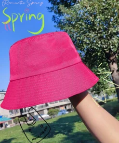 SHEIN Solid Bucket Hat Casual