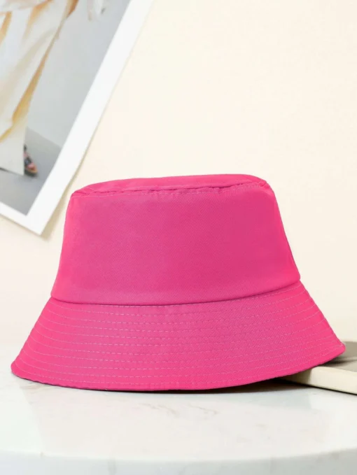 SHEIN Solid Bucket Hat Casual - Image 3