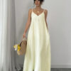 SHEIN Rafferiza Adjustable Strap Loose White Long Cami Dress
