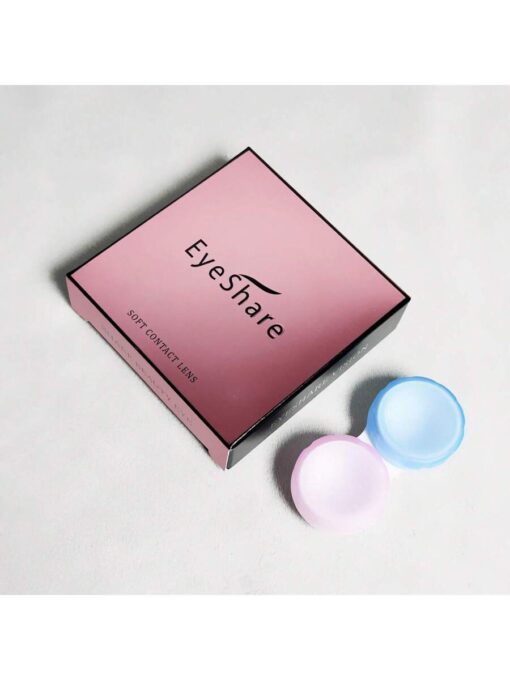 SHEIN 1 Pair Purple Gray Colored Contact Lenses Eye Makeup 14.2mm Yearly Use - Image 5
