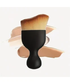 1pc Dense S Shape Top Face Makeup Brush For Liquid