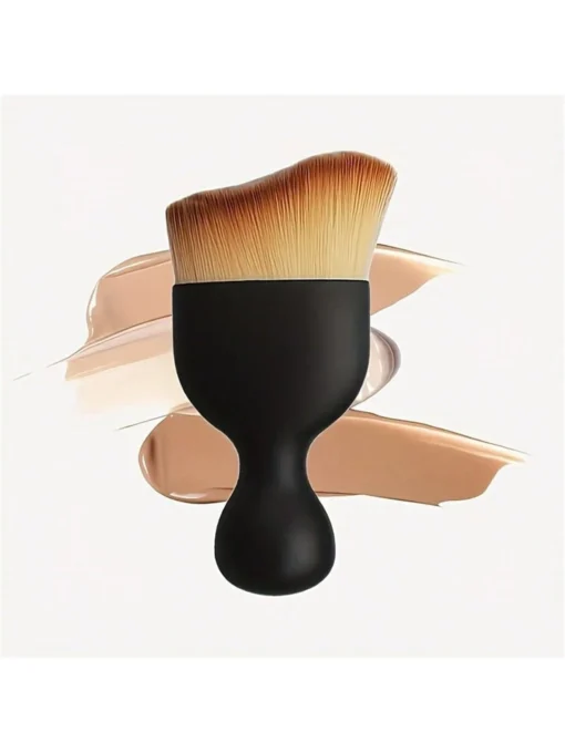 1pc Dense S Shape Top Face Makeup Brush For Liquid