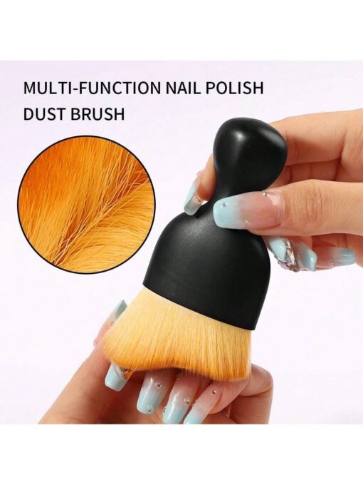 SHEIN 1pc Dense S Shape Top Face Makeup Brush For Liquid - Image 4