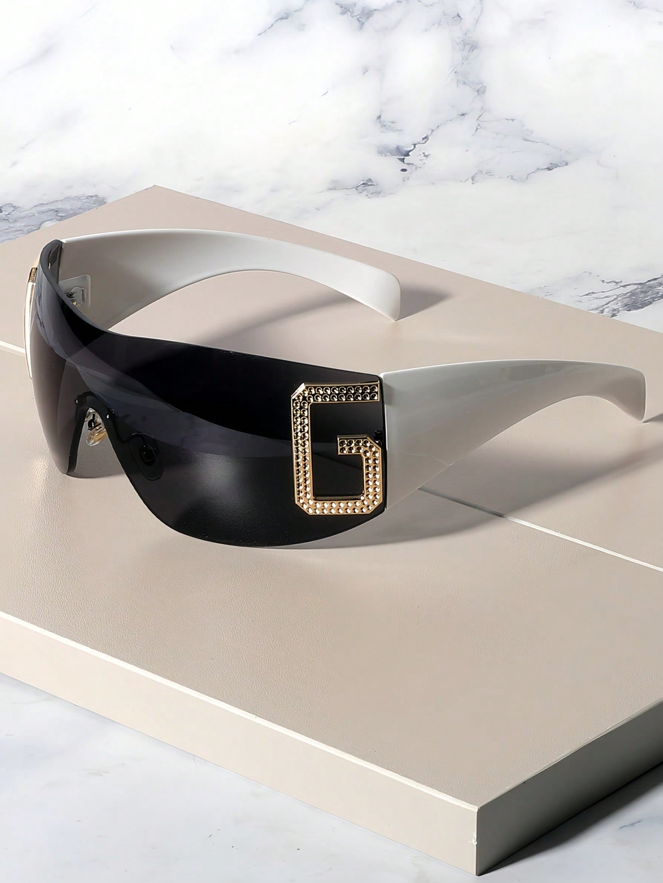 shein 1pc Oversized Fashion Fashion Glasses For Women