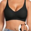 Women's Deep V-Neck Comfortable Wireless Push-Up Bra