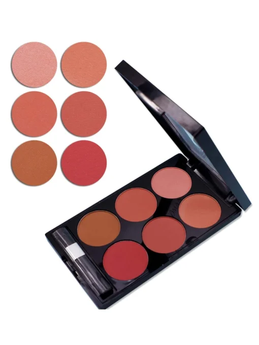 SHEIN 6-color Matte Blush Palette With Brush - Image 2