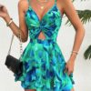 SHEIN Breezaya Women's Summer Tie Dye Romper