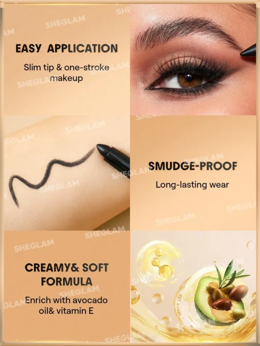 SHEGLAM Bold Moves Kohl Cream Eyeliner Pencil - Image 2