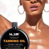 SHEIN 3.38 Fl Oz 100ml Sunless Tanning Oil, No Sunlight Natural Tan, Indoor Tanning