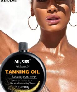 SHEIN 3.38 Fl Oz 100ml Sunless Tanning Oil, No Sunlight Natural Tan, Indoor Tanning