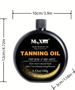 SHEIN 3.38 Fl Oz 100ml Sunless Tanning Oil, No Sunlight Natural Tan, Indoor Tanning