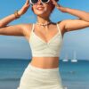 SHEIN Tween Girl Swimwear Set - Cute Holiday Two Pieces Cover-Up Swimwear