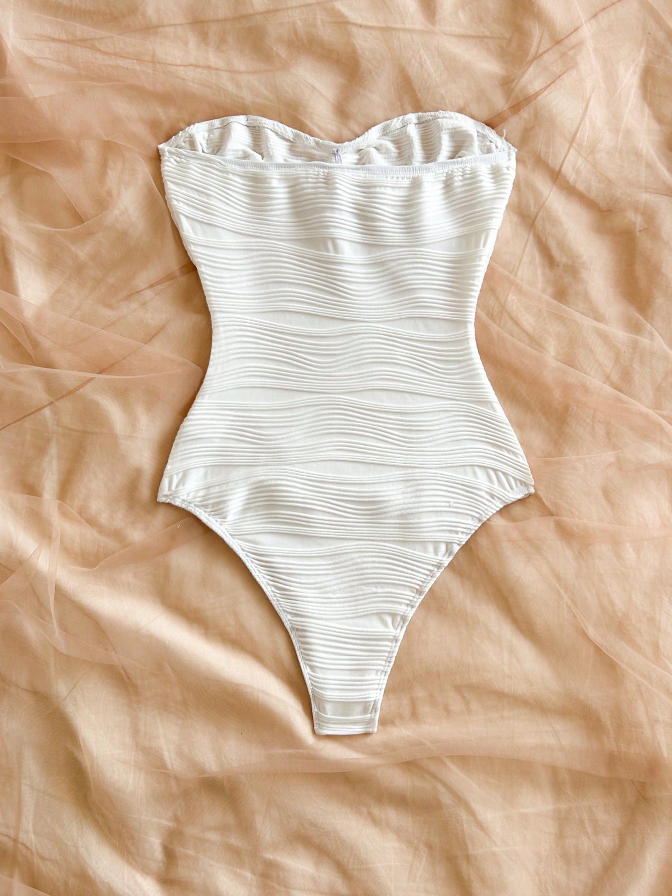 SHEIN Soleia Starfish Print Bodysuit For Women, Fitted Beachwear - Image 2