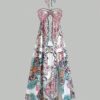 SHEIN Sweetra Bohemian Style Beach Dress, Spaghetti Strap High-End Long Sundress