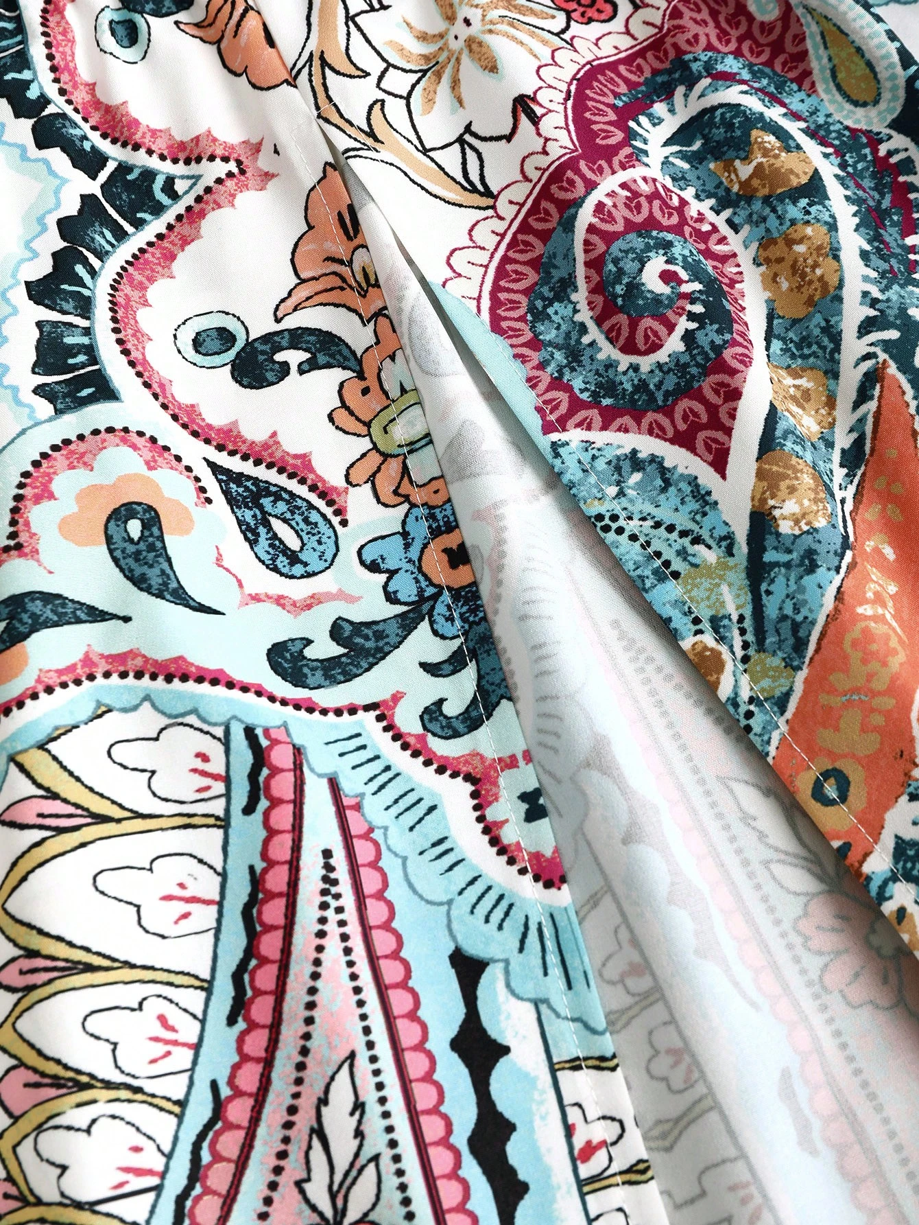 SHEIN Sweetra Bohemian Style Beach Dress, Spaghetti Strap High-End Long Sundress - Image 3