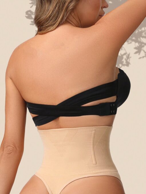 SHEIN Women's Strapless Tube Bra Push Up Bandeau Bra Seamless Wireless - Image 4